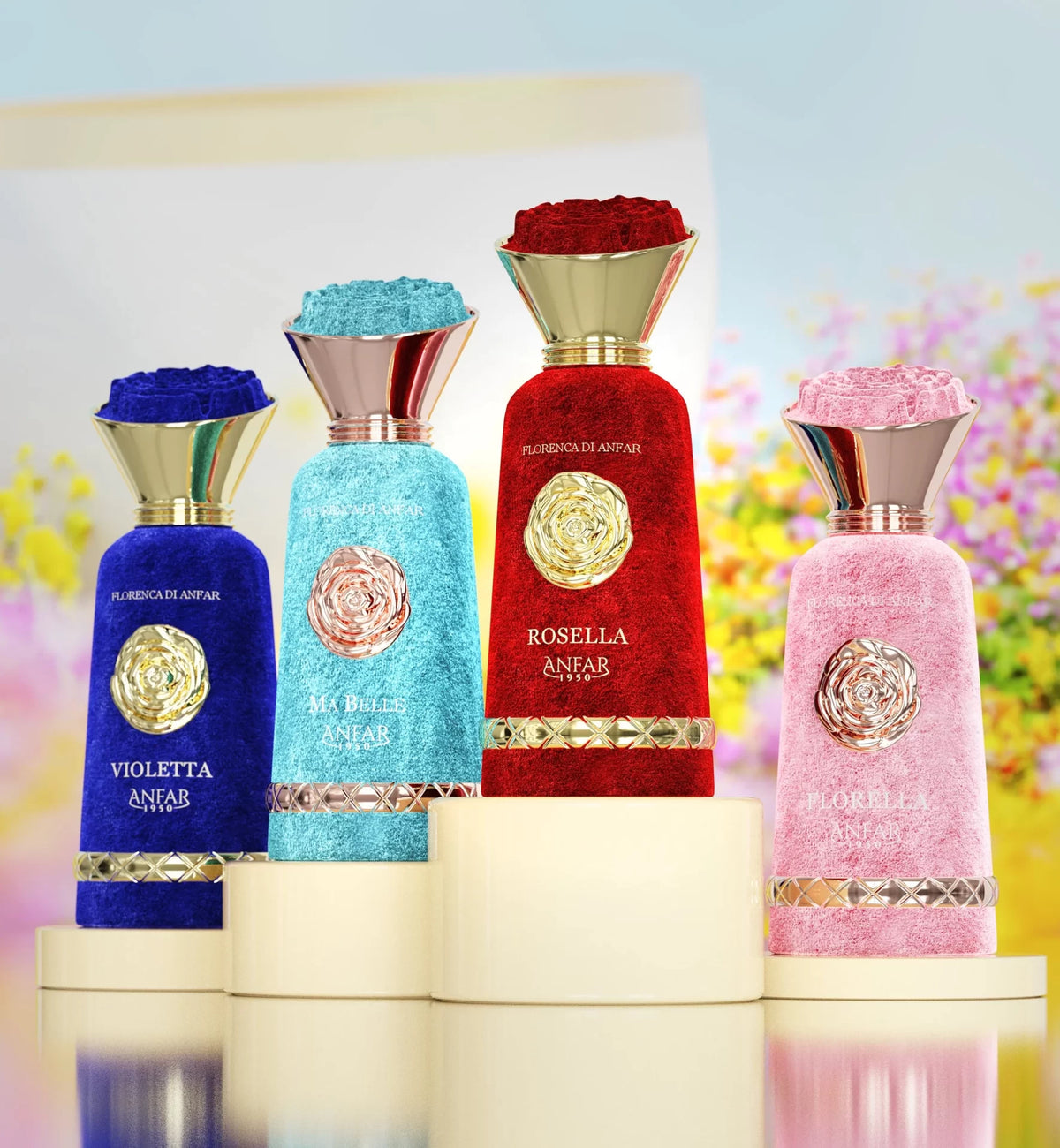 Anfar 1950 – Florence de Anfar Series Floral Citrus Perfume collection Bottle