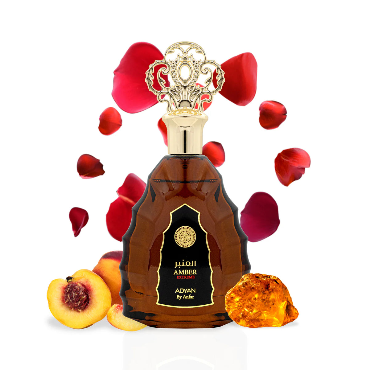 Amber Extreme by Adyan, a luxurious and affordable oud perfume. With notes of rose and amber, this long-lasting fragrance is a top choice for men and women.