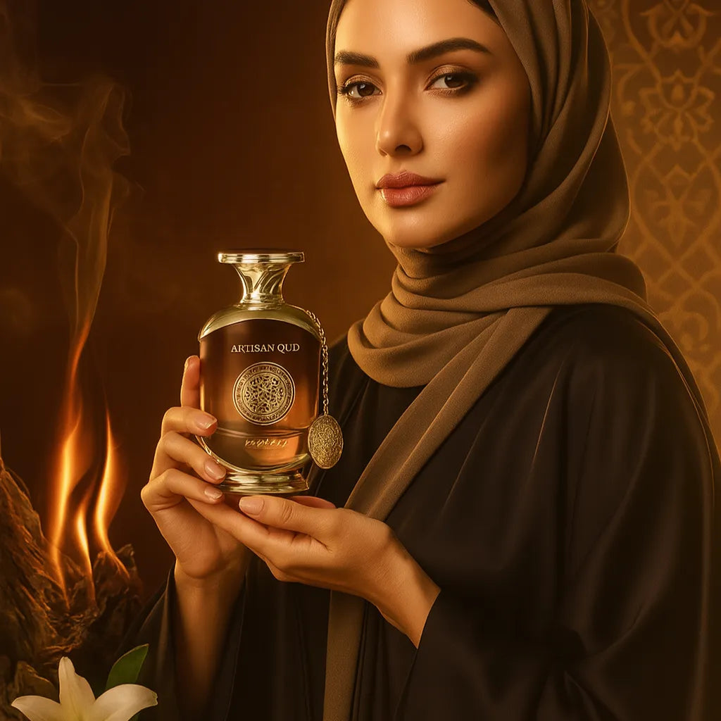 long lasting Artisan Oud perfume by Anfar available at Oudh Shop home of luxury arabian oud perfume for women