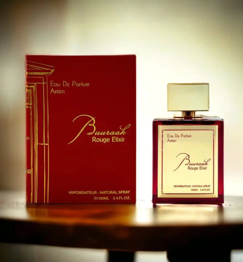 Buuraak Rouge Elixir - Sweet Woody Amber Perfume (100ml EDP)