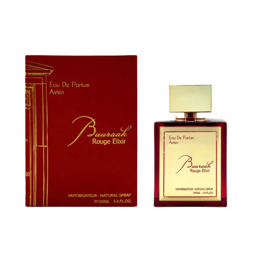 Buuraak Rouge Elixir - Sweet Woody Amber Perfume (100ml EDP)