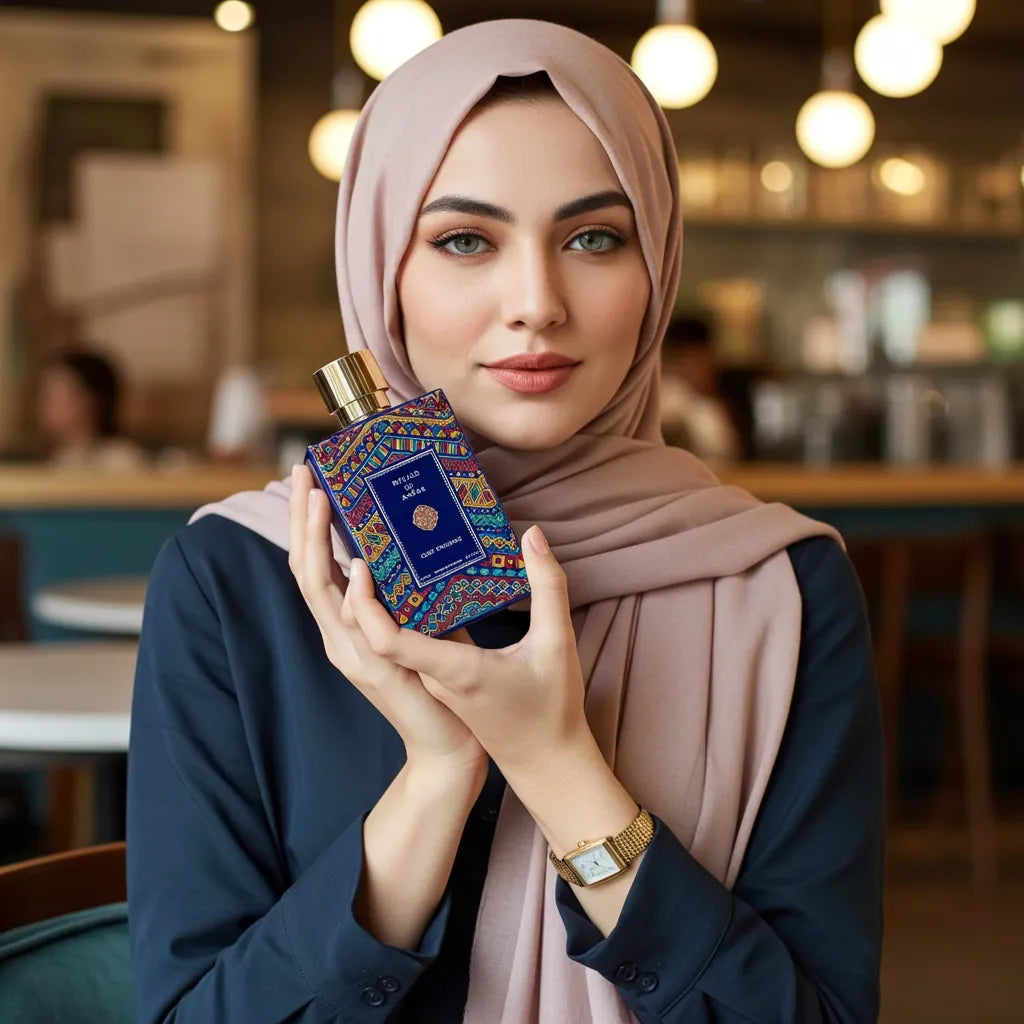 An exquisite bottle of Rituals of Anfar Chef-D'Oeuvre 80ml Extrait de Parfum on a dark, luxurious background, showcasing the brand's elegant packaging.