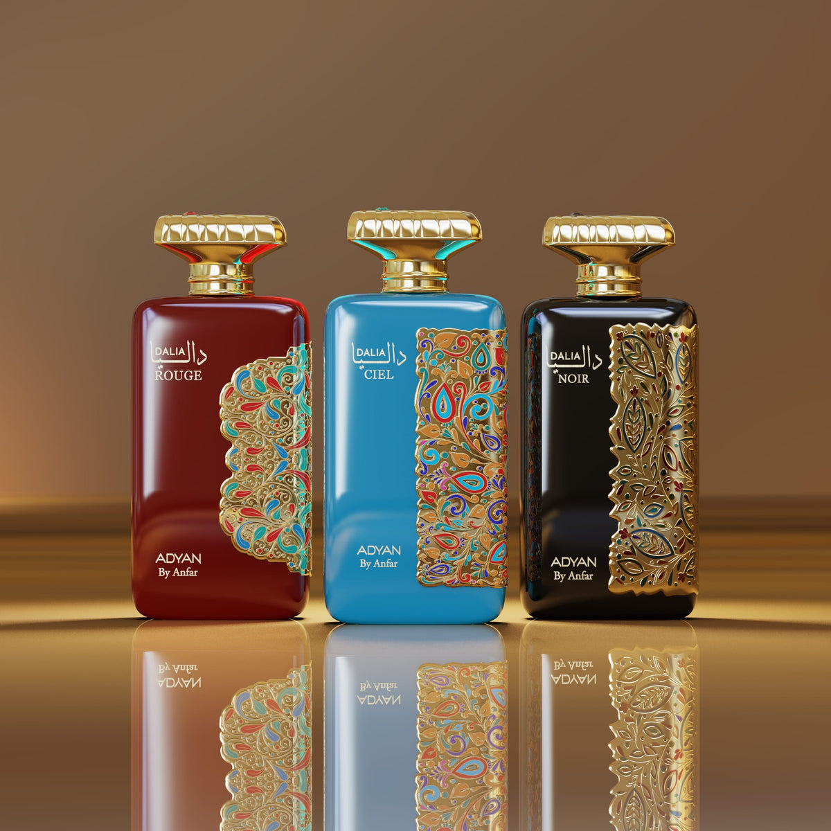 Bottles of Dalia by Adyan 100ml Eau de Parfum from the Dalia Series with a sleek, elegant design.