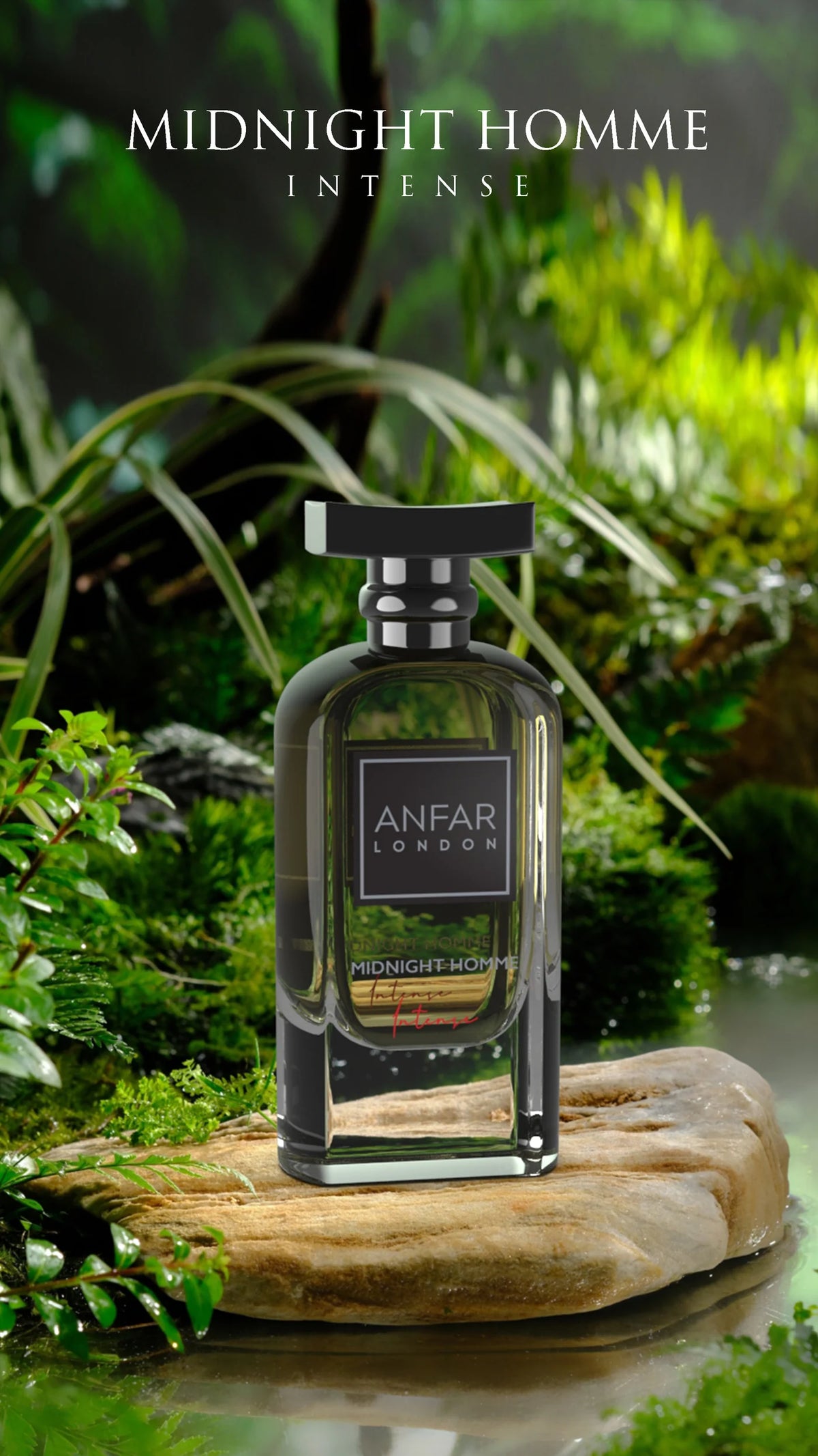 Dior Sauvage Elixir alternative Midnight Homme Intense by Anfar London is a powerful 100ml extrait de parfum