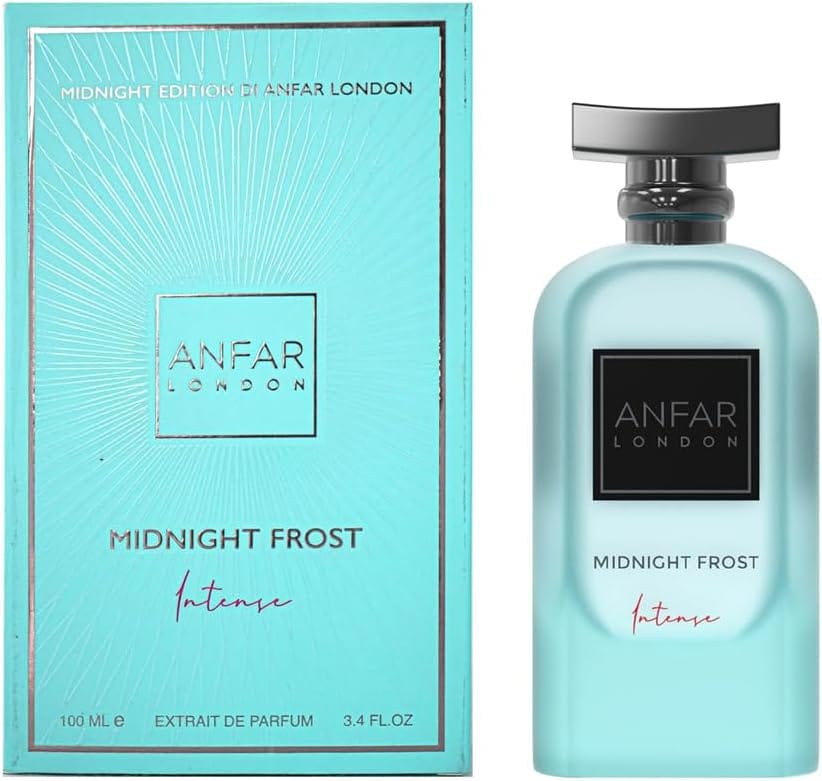 Midnight Frost Intense by Anfar London – 100ml Unisex Extrait de Parfum in premium packaging