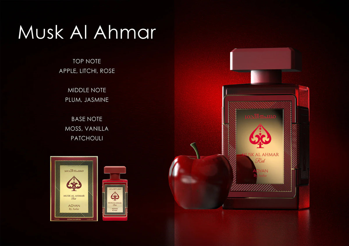 musk al ahmar 100ml edp by adyan part of musk series top quality musk perfume