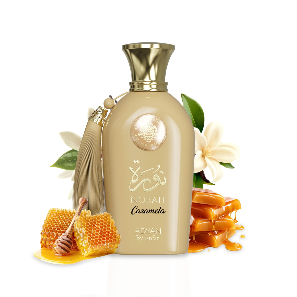 Norah Caramela by Adyan 100ml Eau de Parfum for women with yuzu, floral and amber notes