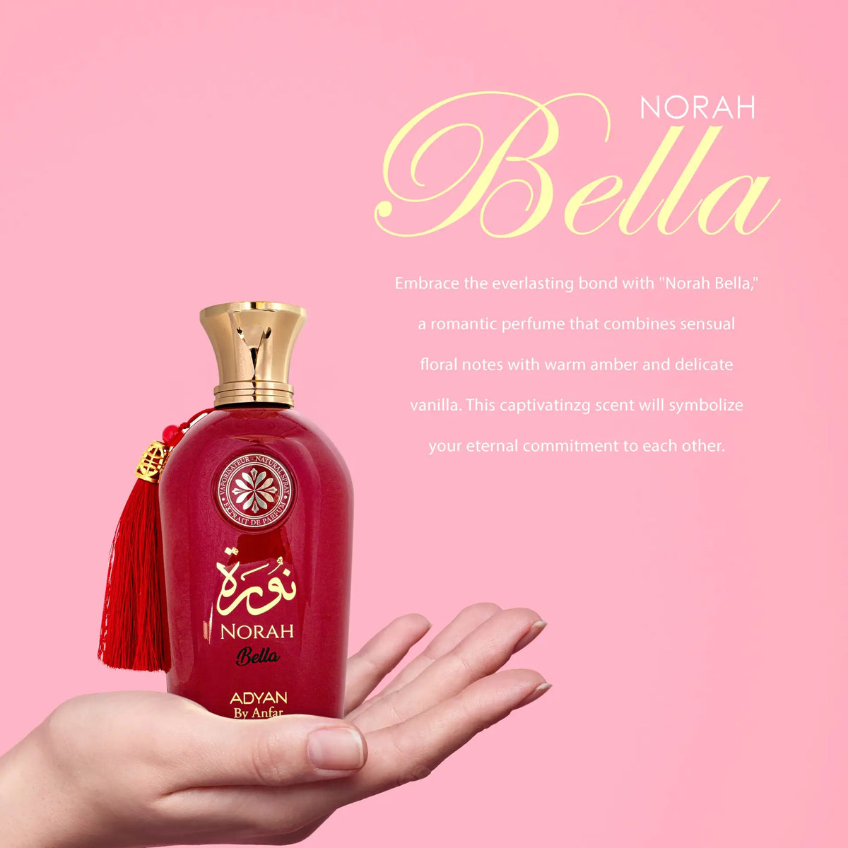 Norah Bella by Adyan 100ml Eau de Parfum – Elegant Women's Perfume Bottle