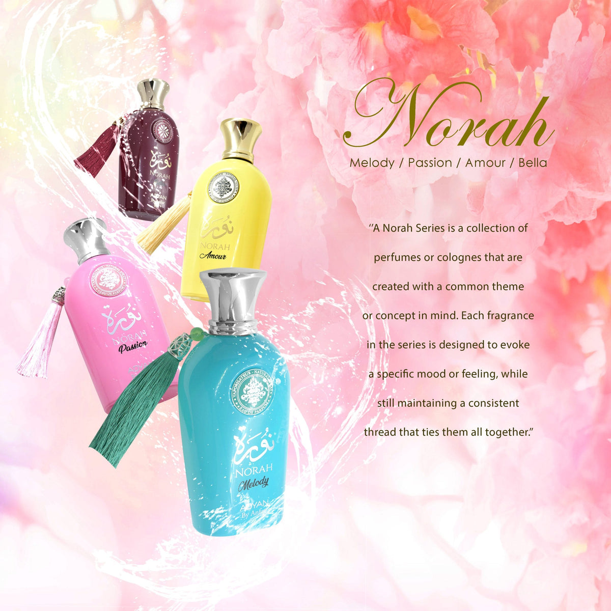 Norah Perfume Full Collection – Adyan Series (7 x 100ml)