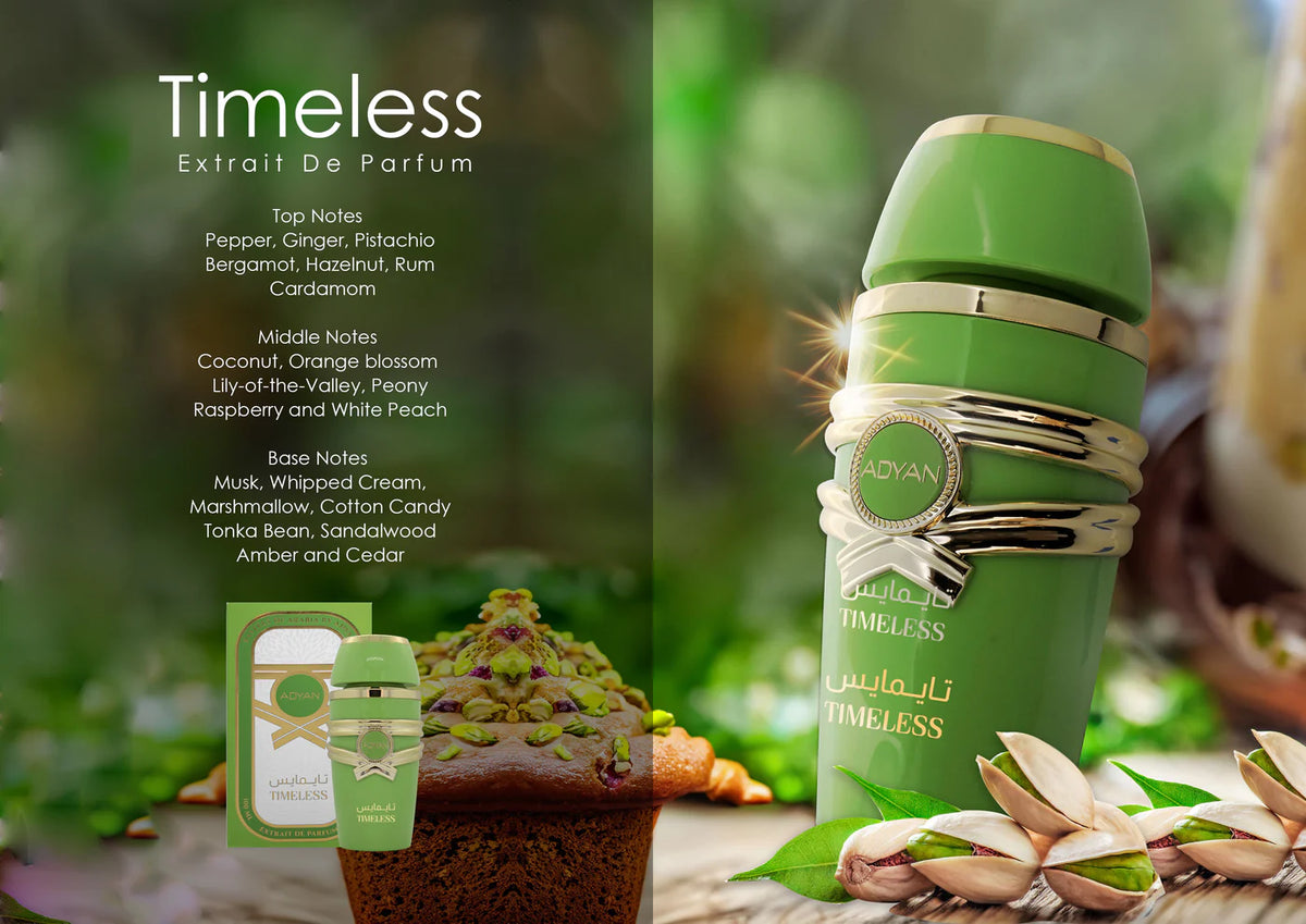 Adyan Timeless 100ml Extrait De Parfum perfume bottle, showcasing its elegant and modern design.