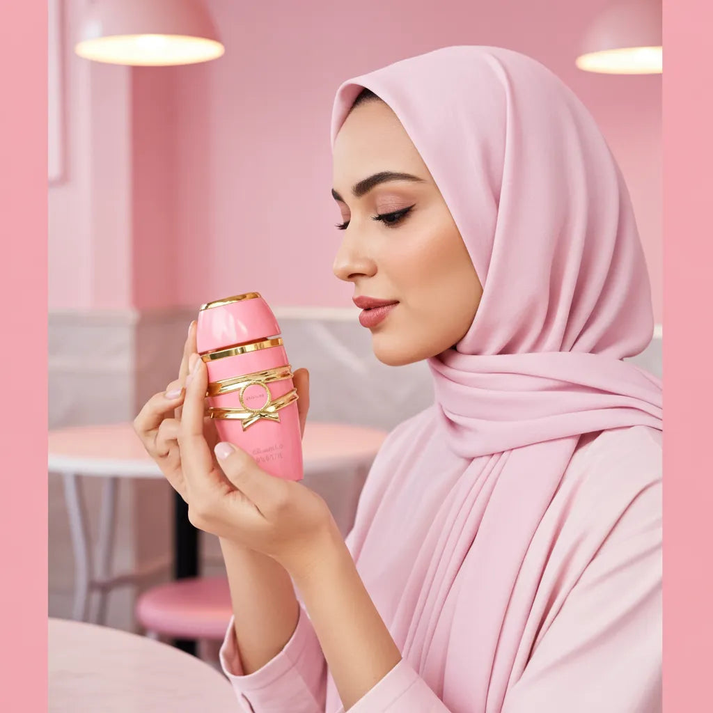 sweet vanilla musk perfume majestic by adyan presentation