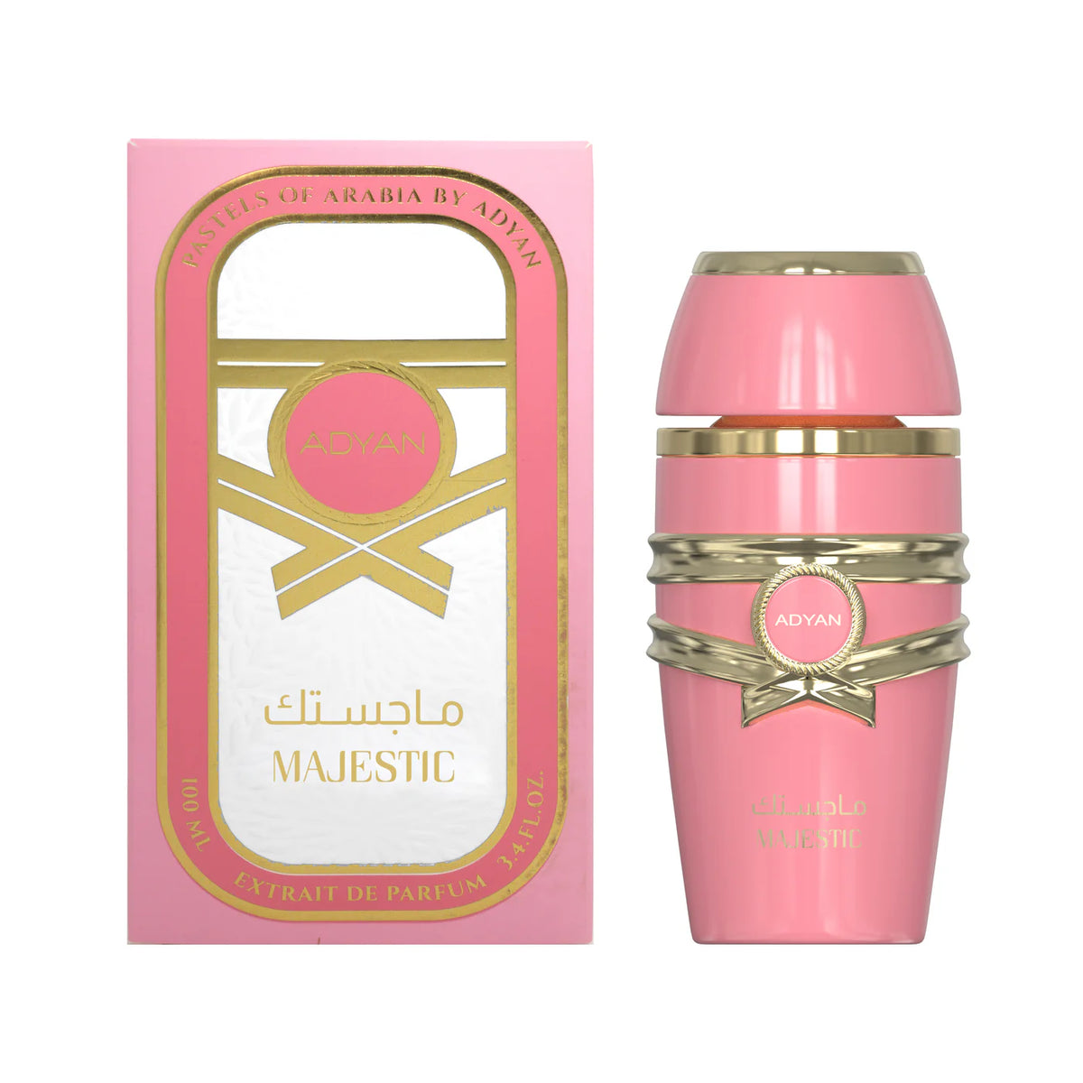 sweet vanilla musk perfume majestic by adyan packaging
