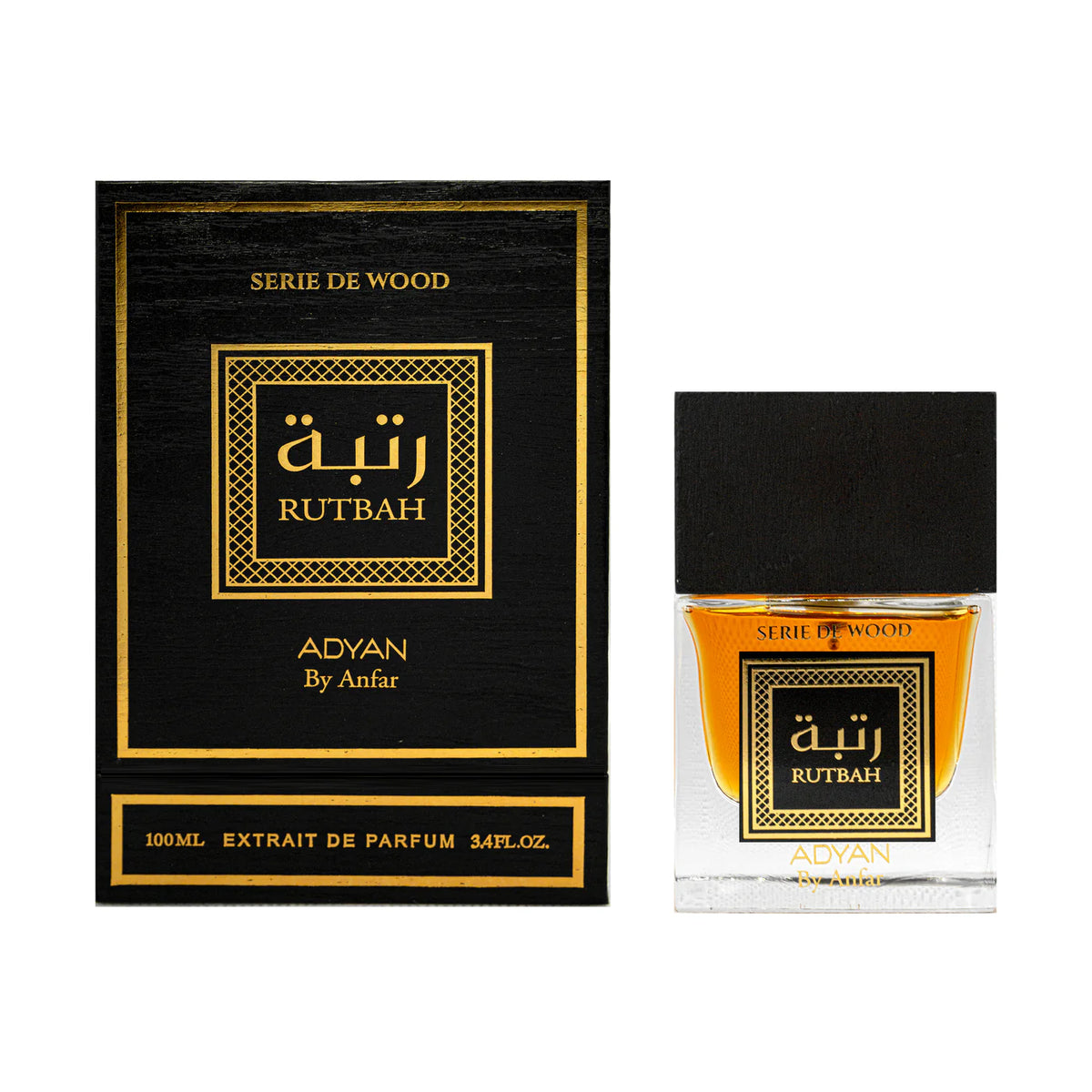 Ruthba oud perfume by Adyan Extrait de Parfum 100ml - Unisex Oriental-Woody Fragrance