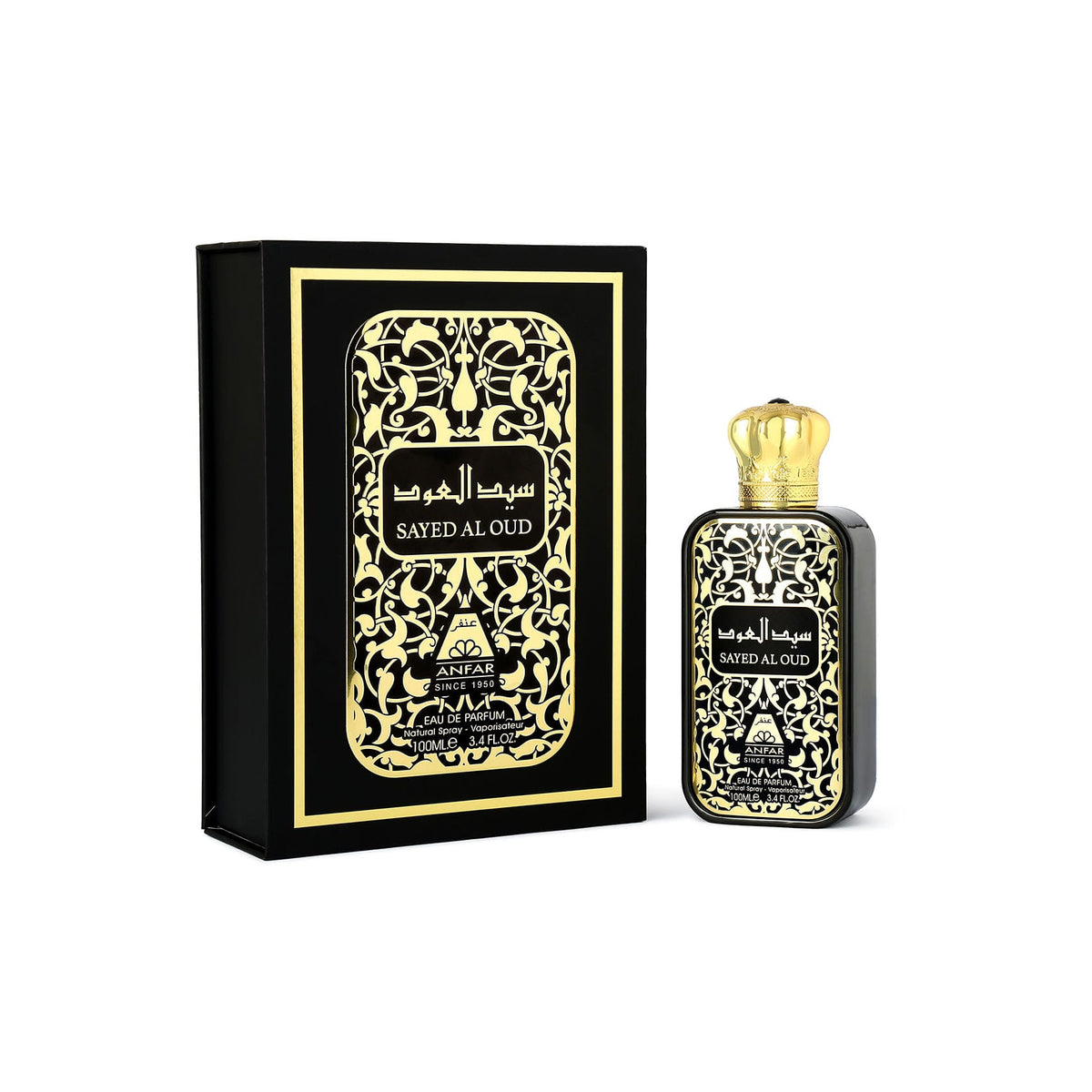 sayed al oud luxury pure oud perfume scent by anfar100ml edp oudh shop
