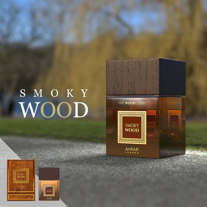 Smoky Wood by Anfar – 100ml Smoky Oud & Woody Perfume Bottle