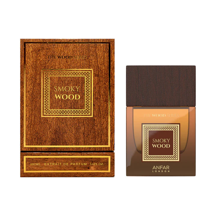 Smoky Wood by Anfar – 100ml Smoky Oud & Woody Perfume Bottle