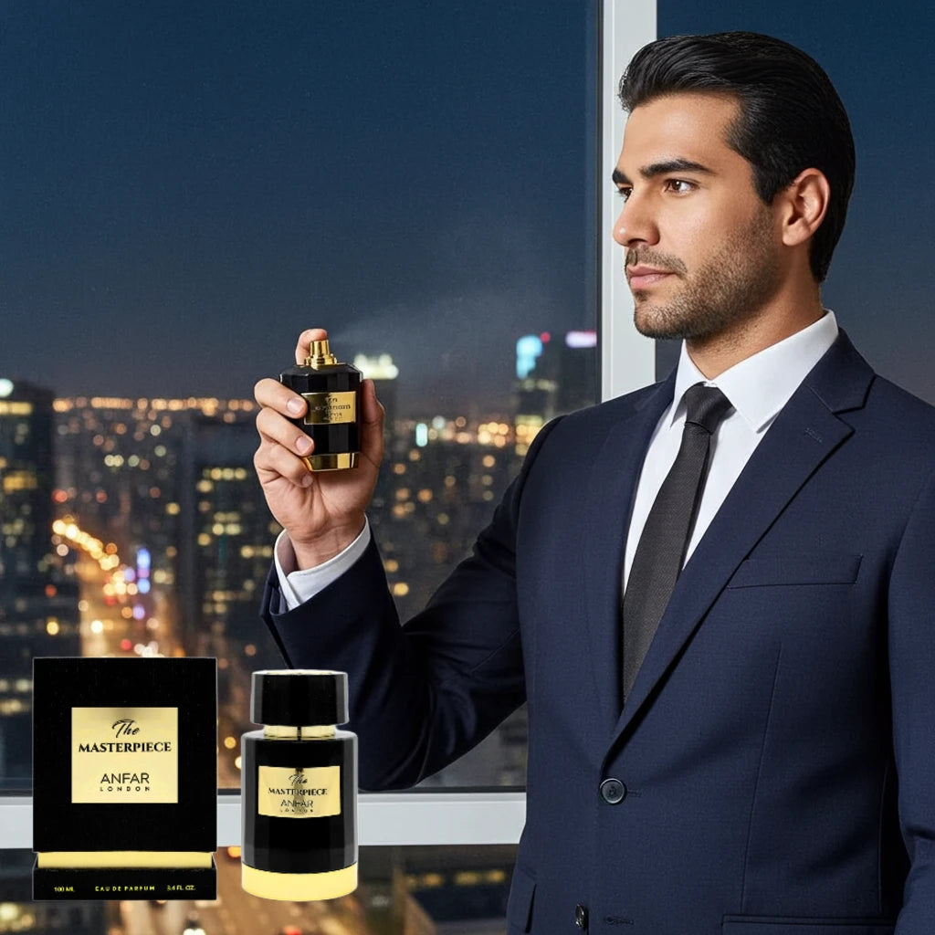 Luxury Arabian oud perfume for men– The Masterpiece by Anfar London 100ml Eau de Parfum