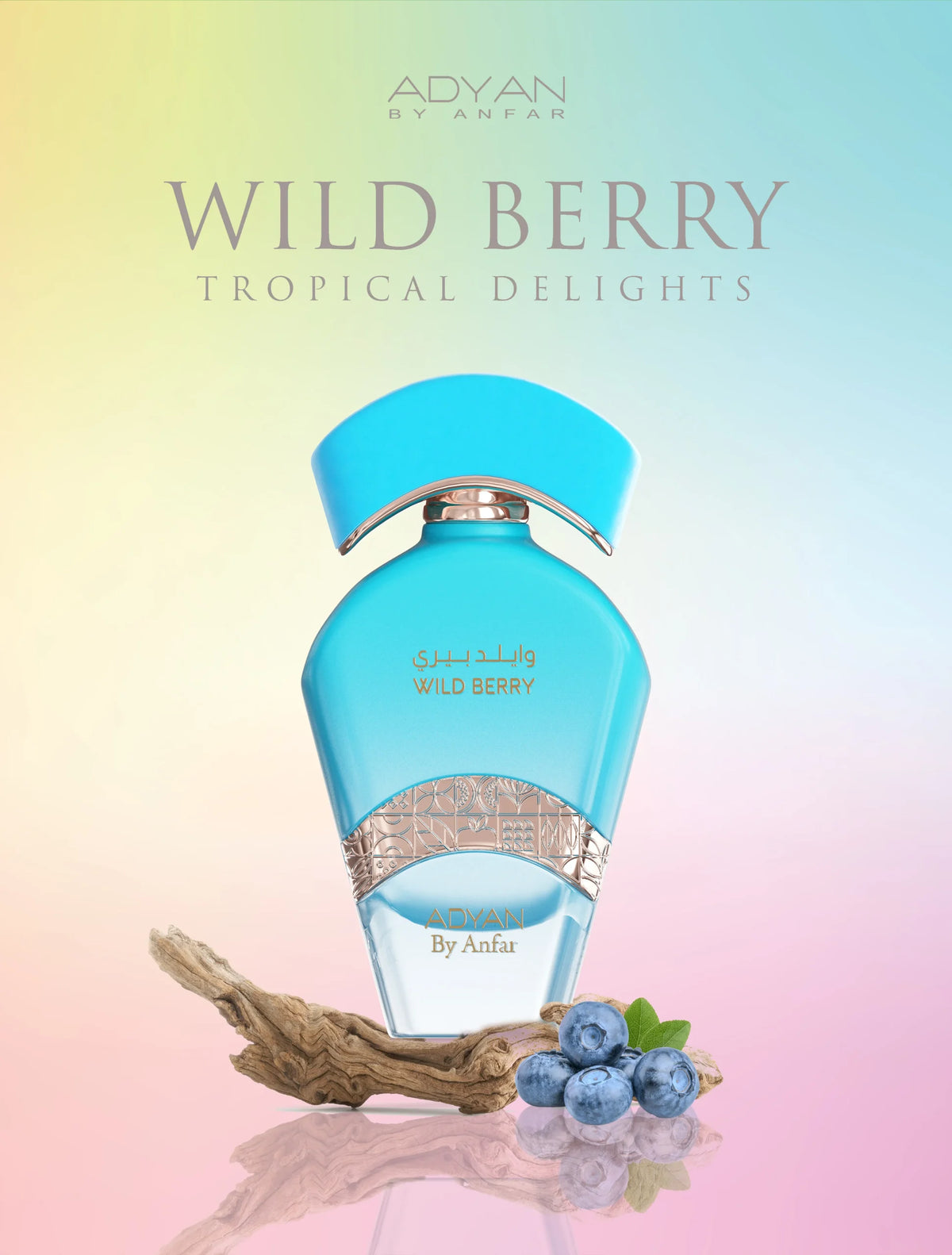 vanilla musk fragrance Wild Berry Perfume by Adyan – 100ml Fruity Extrait from Tropical Series