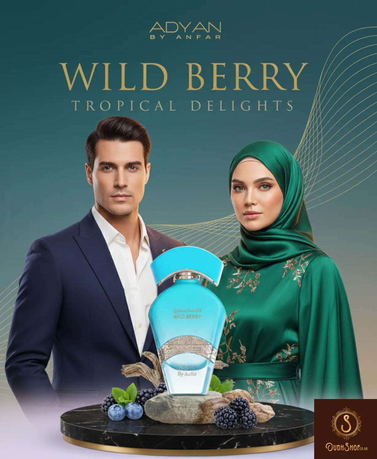 vanilla musk fragrance Wild Berry Perfume by Adyan – 100ml Fruity Extrait from Tropical Series