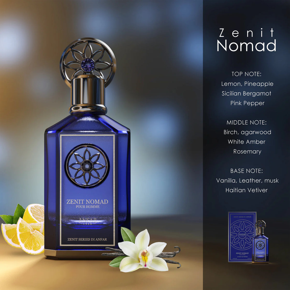Zenit Nomad Pour Homme by Anfar 1950, a captivating and modern fragrance that stands as one of the best oud perfume for men