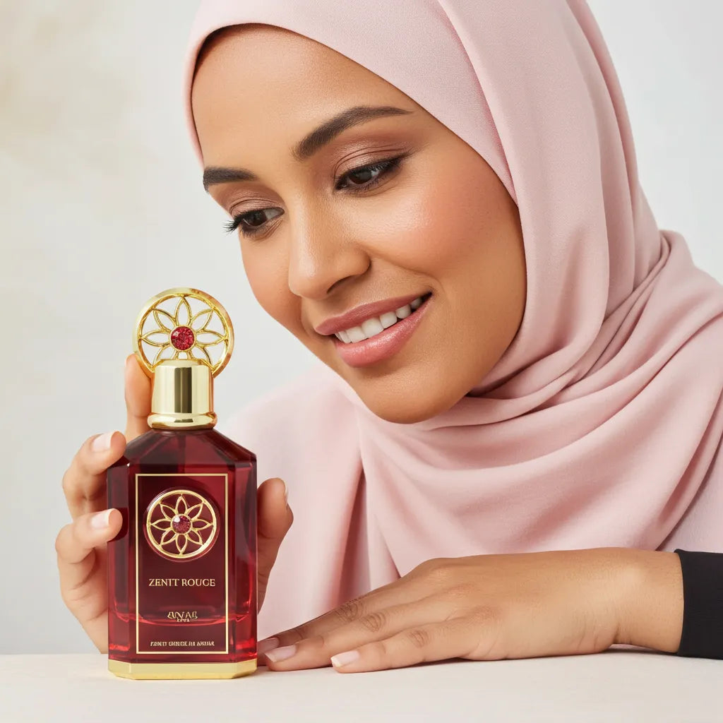 Zenit Rouge by ANFAR 1950, a luxurious and affordable unisex oud perfume, available at oudh shop.
