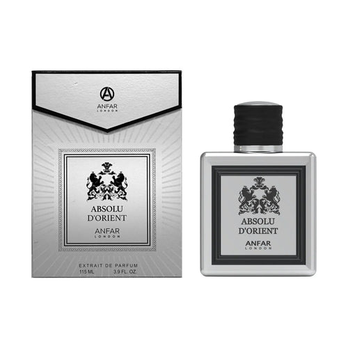 Absolu D’Orient by Anfar London is a powerful unisex extrait oud perfume blending oud, amber, leather, and spice.