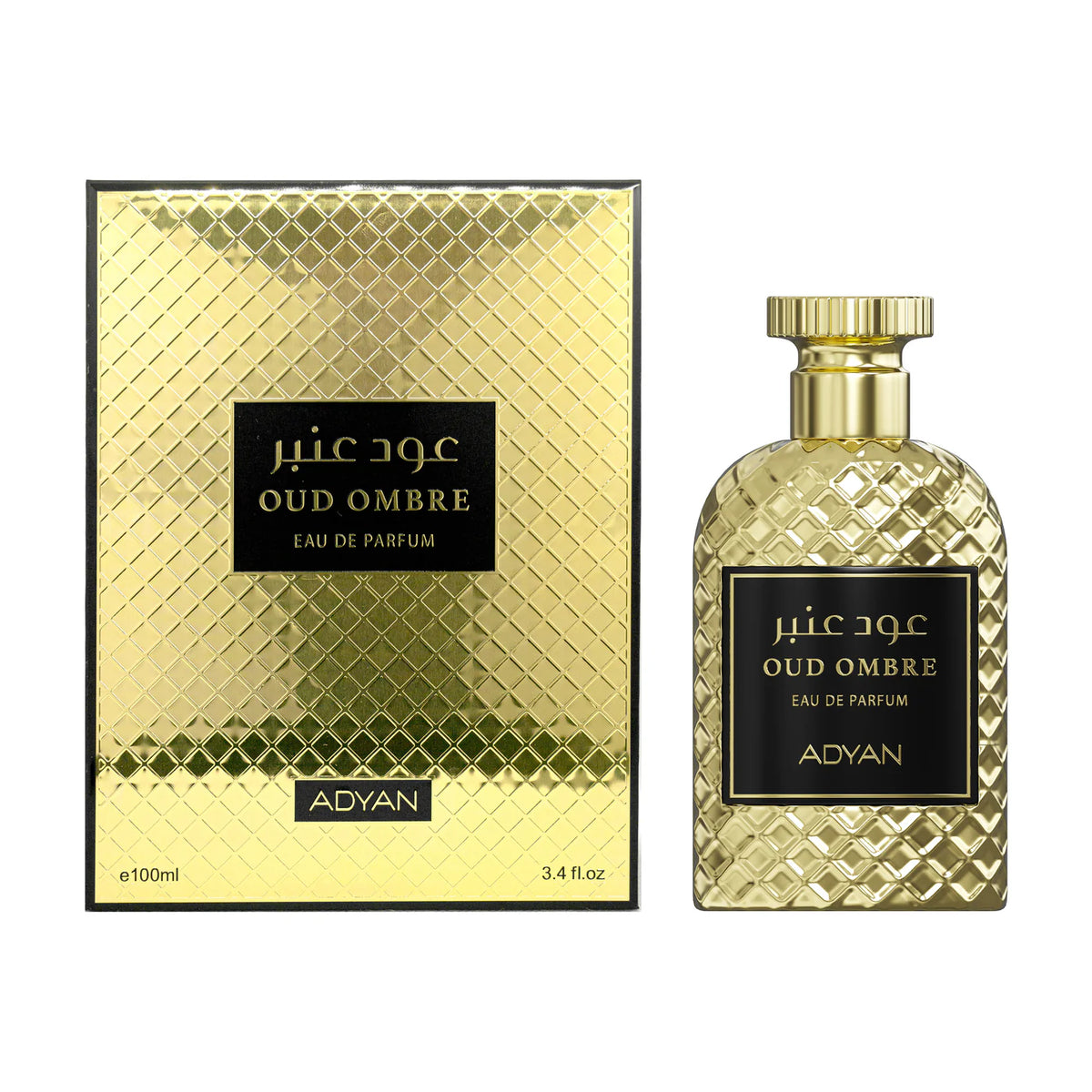 Oud Ombre by Adyan – 100ml Smoky amber Oud Perfume Bottle