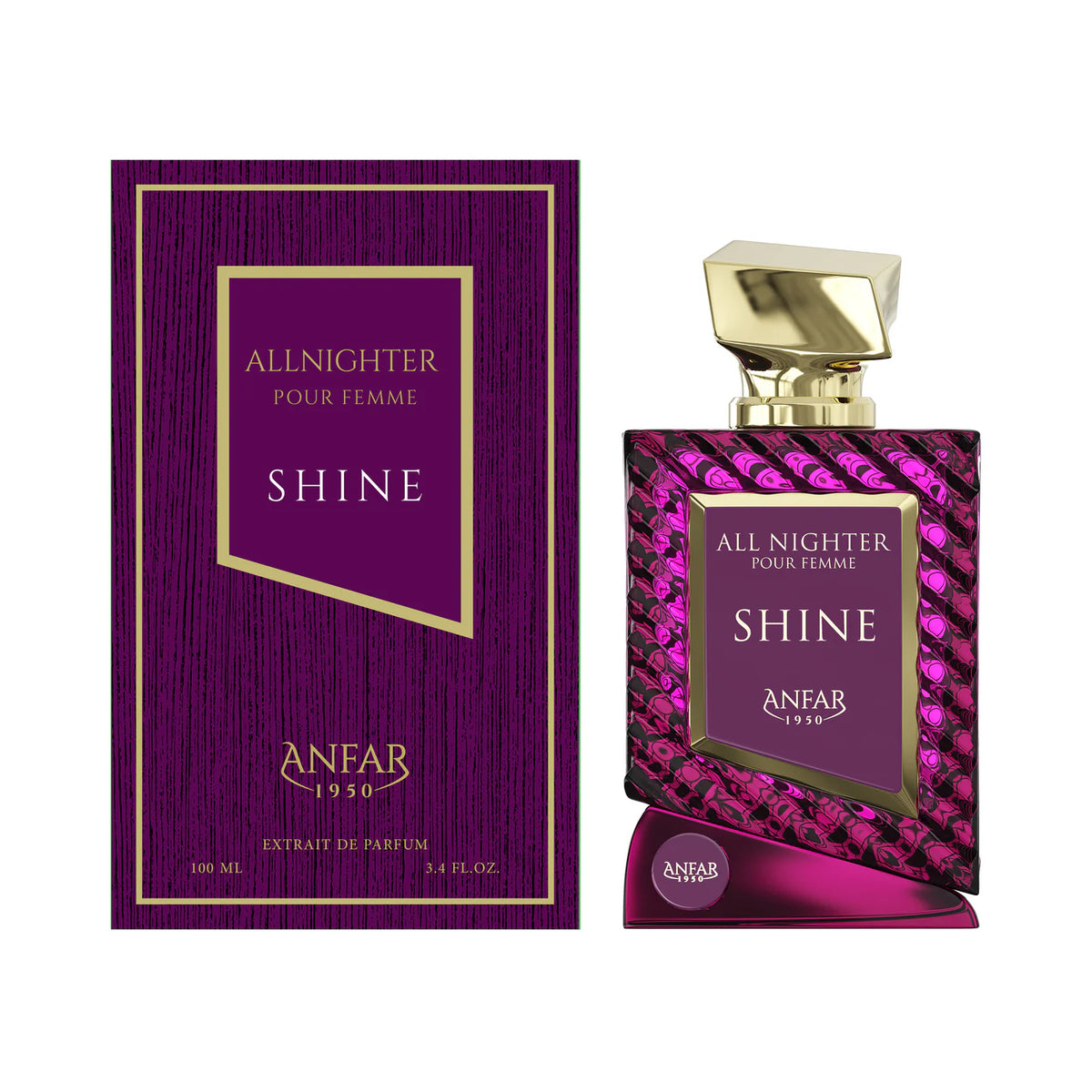sweet vanilla perfume All nighter shire by anfar 1950 bottle and box