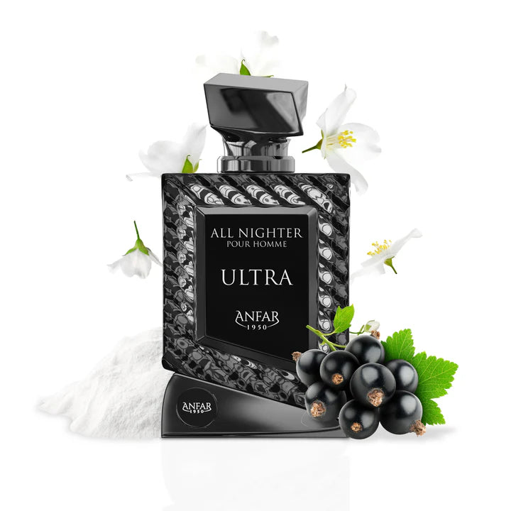 Creed Aventus alternsative all noghter ultra pour homme by anfar parfum bottle