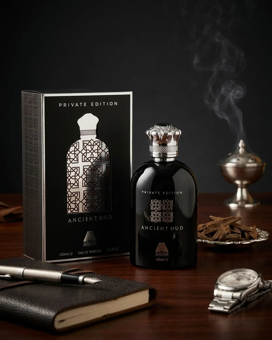 long lasting sweet rose oud perfume ancint oud by anfar bottle