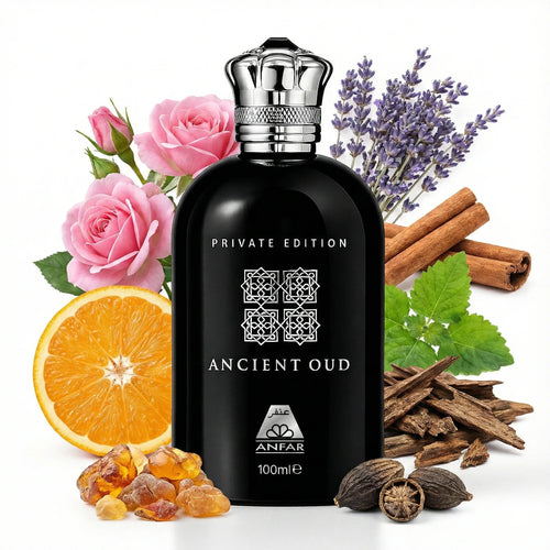 Ancient Oud perfume by anfar 100ml notes image