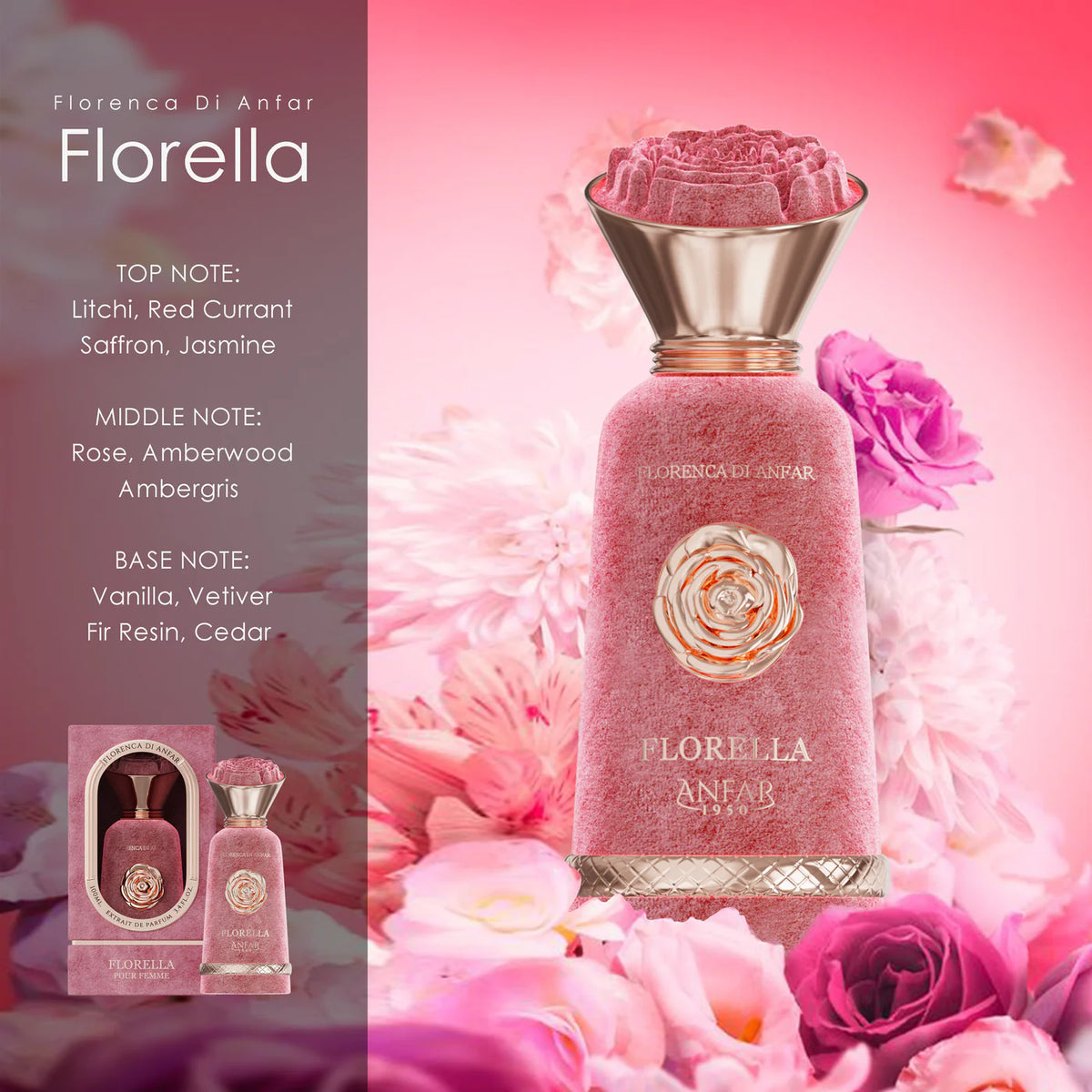 Florella by Anfar 1950 Pour Femme – Florence de Anfar Series Women’s Perfume Bottle