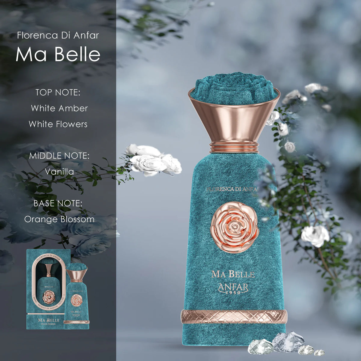 Ma Belle by Anfar 1950 Pour Femme – Florenca de Anfar Series Amber Floral Perfume for women