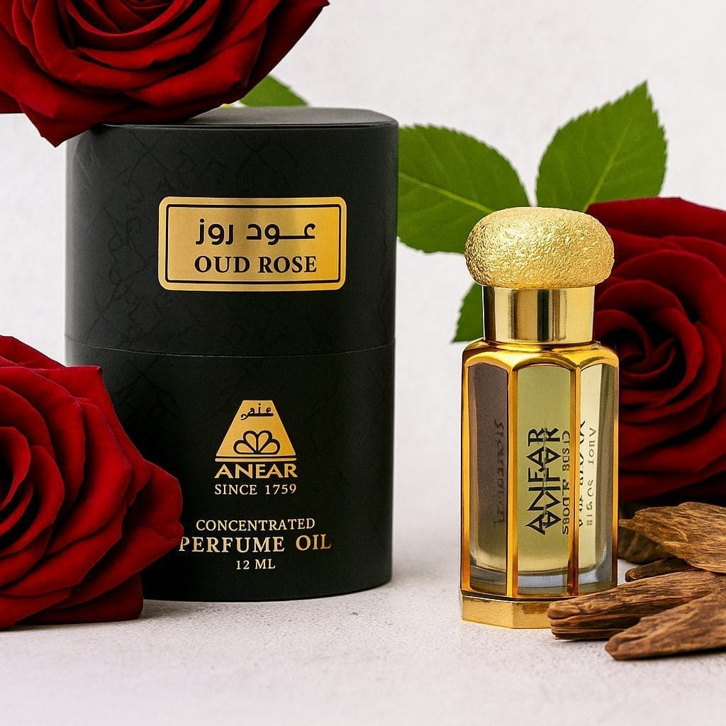 Oud Rose Perfume Oil 12ml by Anfar – Top Rose Oud Unisex Perfume