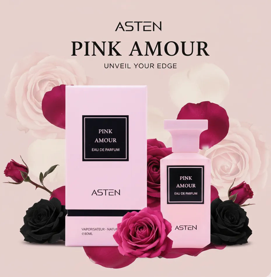 Pink Amour by Asten 80ml Eau de Parfum is a daring designer inspired scent that captures the sharp, floral perfection of Tom Ford Rose Prick.