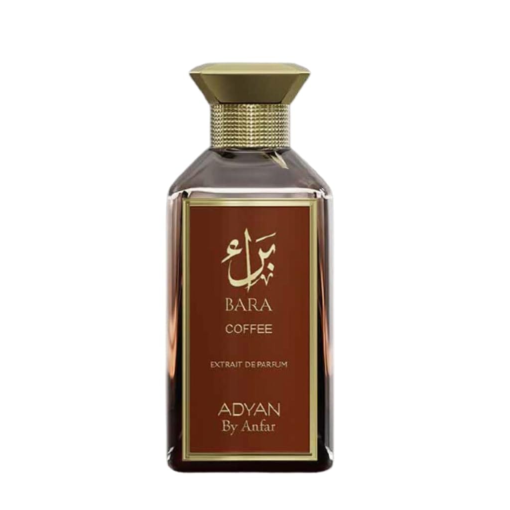 Gourmand coffee fragrance perfume bara Coffee by Adyan 100ml EDP bottle presentation