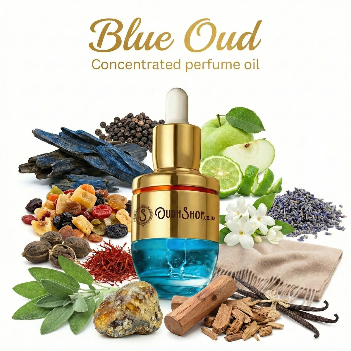 Blue Oud Attar Perfume Oil an exquisite oud perfume oil is a sophisticated unisex blend