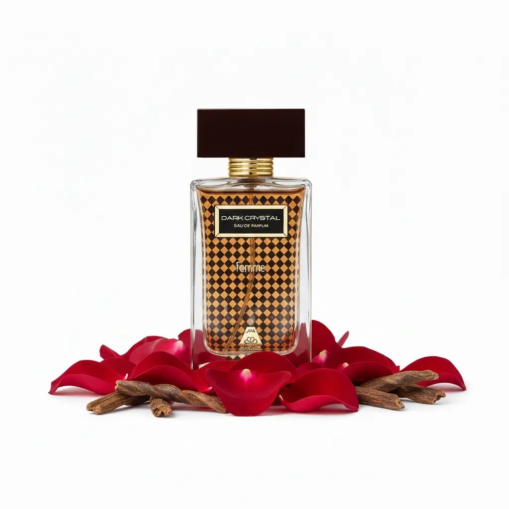 Dark Crystal Femme 75ml EDP gold checkered bottle