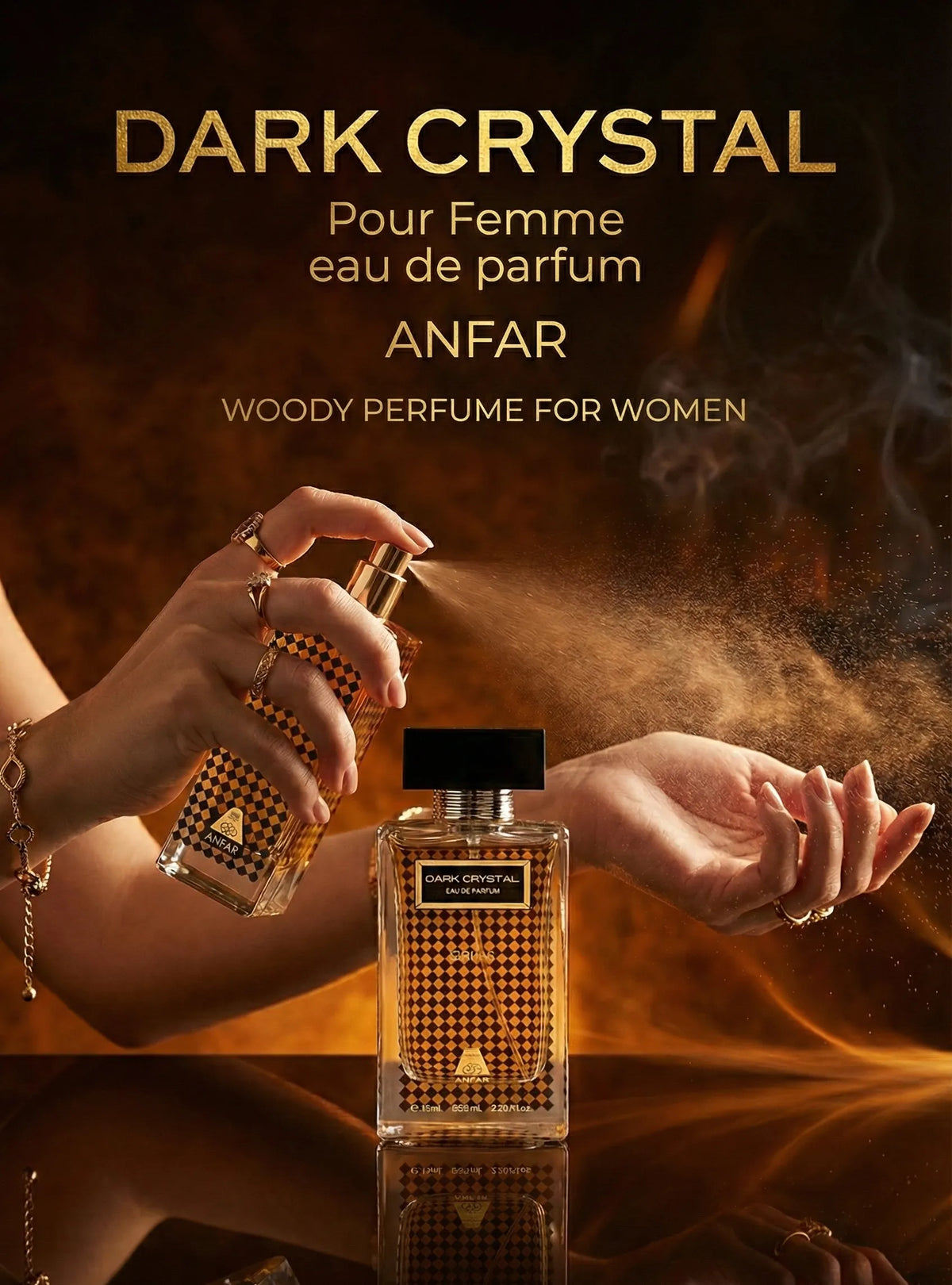 womens woody perfume dark crystal by anfar oud perfume for ladies