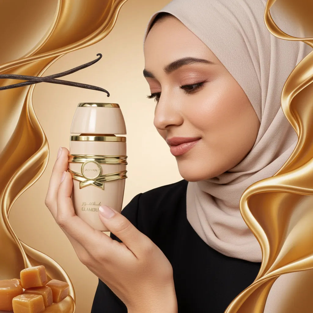 Glamour by Adyan, an unforgettable sweet smelling arabian perfume, similar to Jean Paul Gaultier Scandal and Paco Rabanne Olympéa.