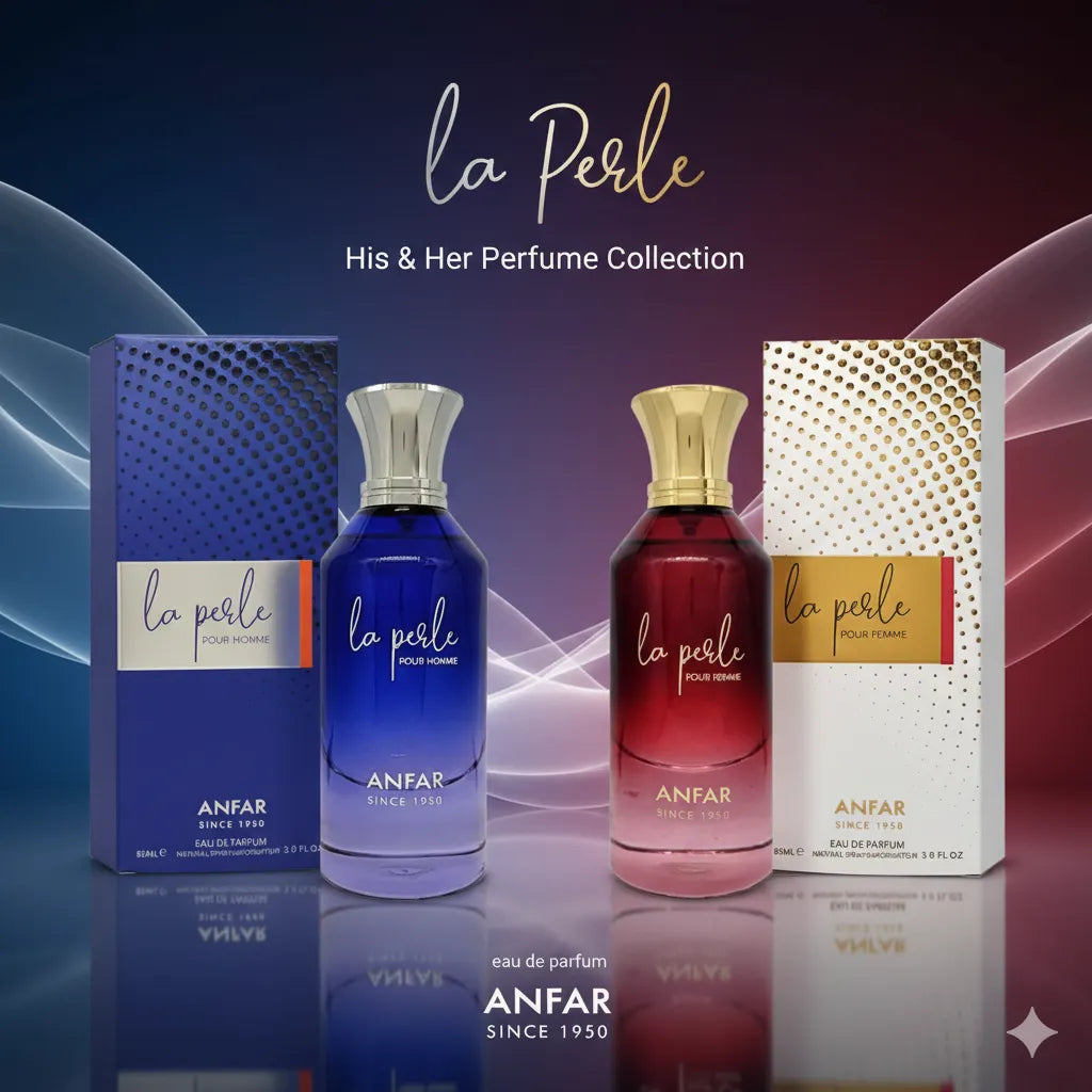 La Perle Duo Set by Anfar exclusive his her perfume set for couple