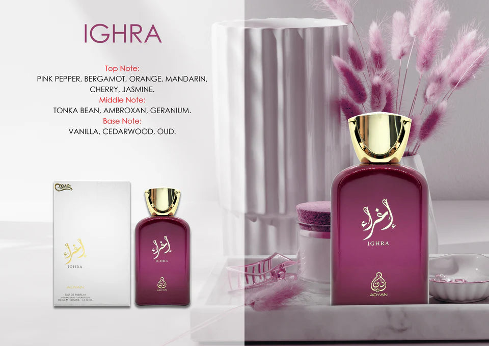oud perfume for woman ighra by adyan notes description