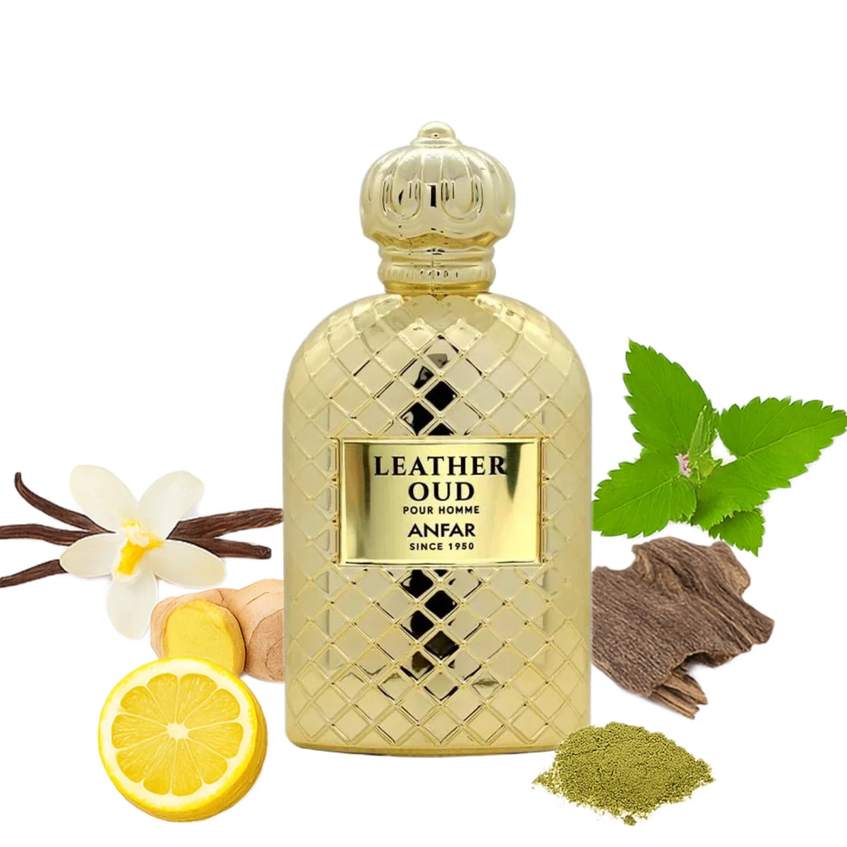 Luxury leather Oud Perfume for men Leather Oud Gold Extrait de Parfum by Anfar – Long-Lasting
