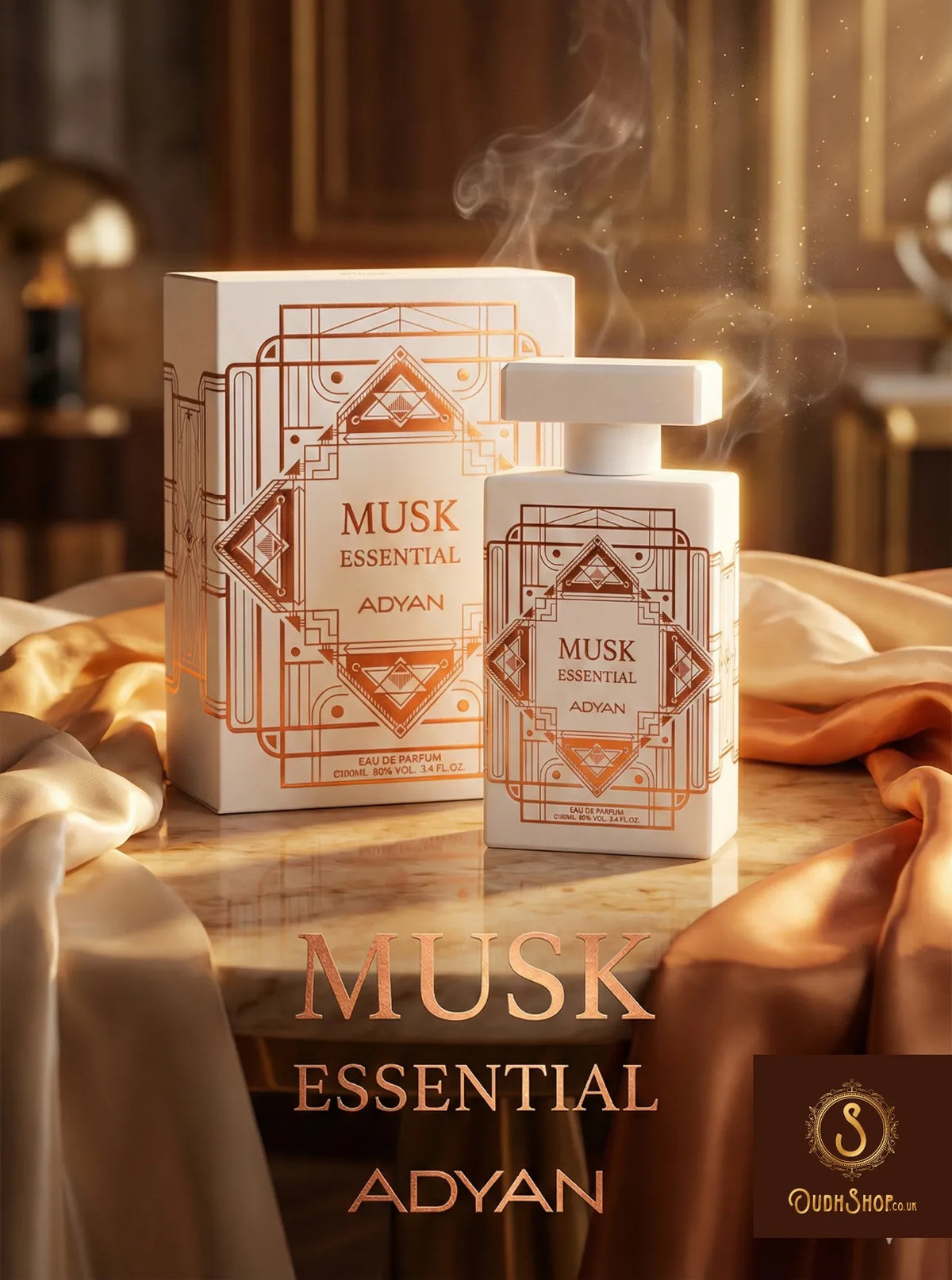 musk essential fragrance perfume Musk Essential by Adyan 100ml EDP – Soft & Long-Lasting scent bottle