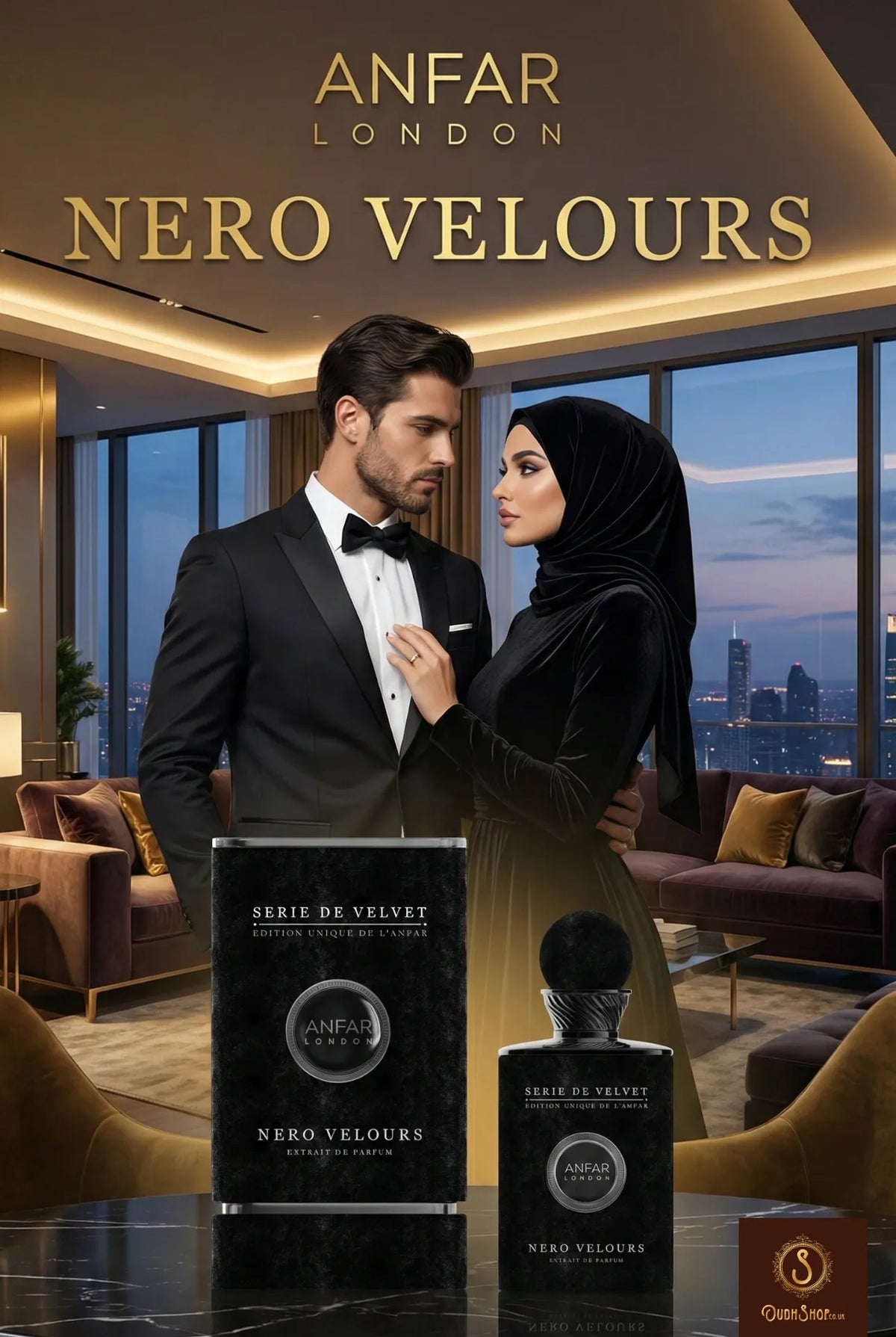 Nero Velours by Anfar London – 100ml Série de Velvet Citrus & Woody Musk Perfume perfct perfume gift