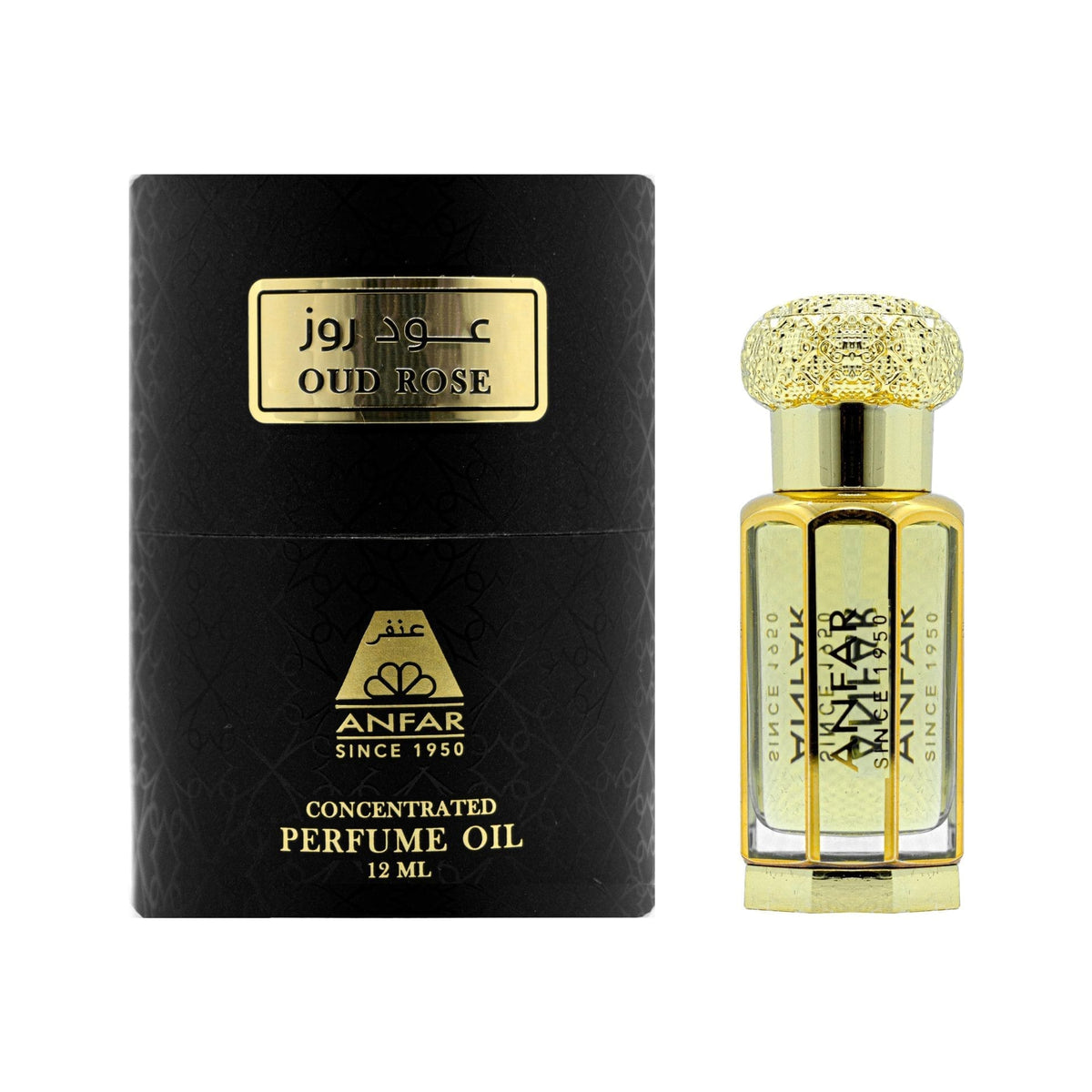Oud Rose Perfume Oil 12ml by Anfar – Top Rose Oud Unisex Perfume