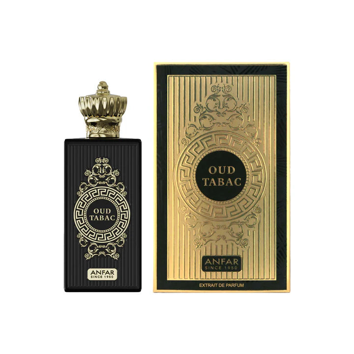 Tobacco Oud scent Perfume Oud Tabac by Anfar 80ml Parfum bottle