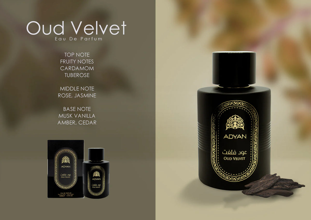 Buy Oud Velvet perfume online UK – Adyan 100ml Extrait de Parfum