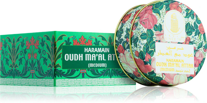 Premium Al Haramain Oudh Ma'al Attar Medium Bakhoor 40 grams