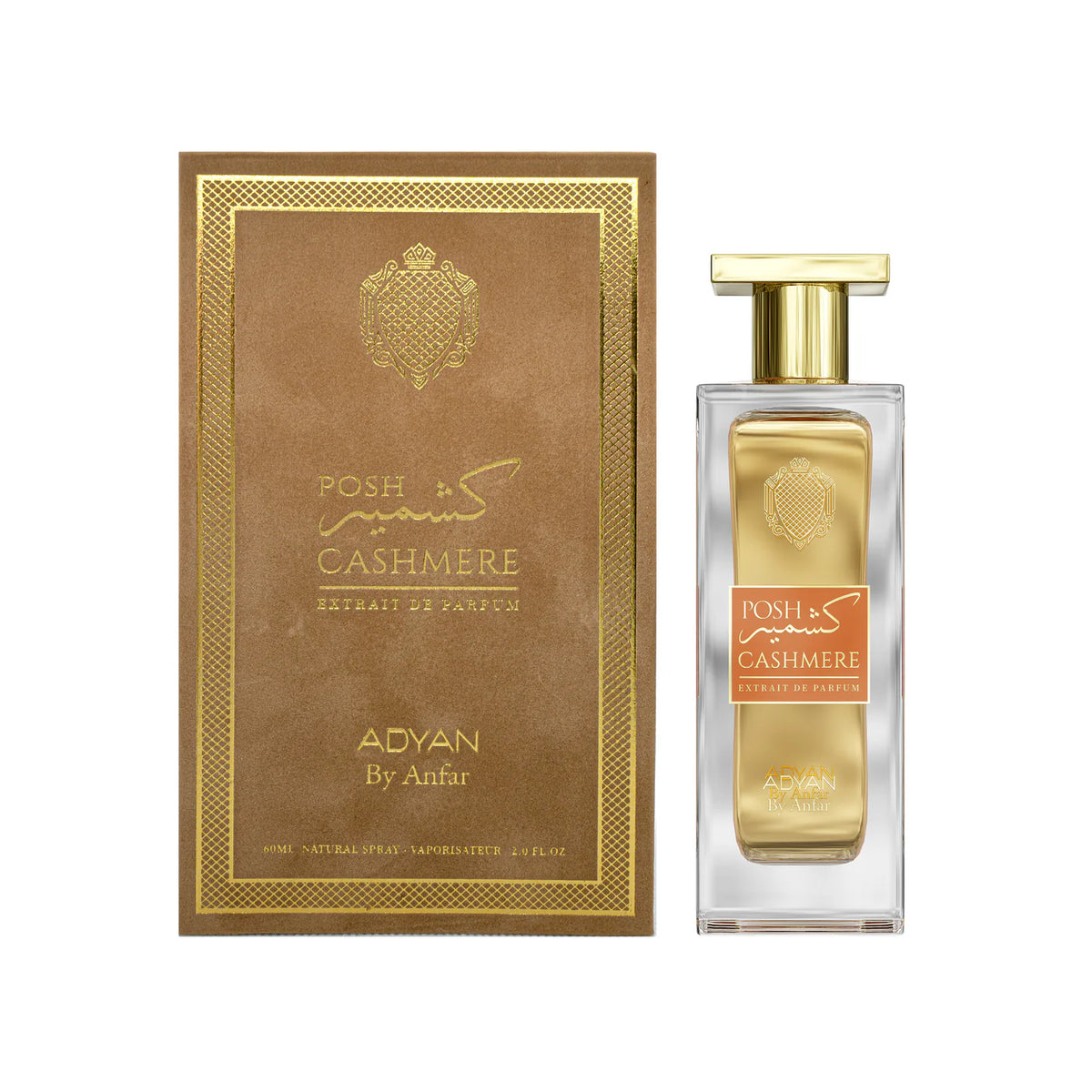 Posh Cashmere by Adyan – 100ml Musky Woody Perfume Bottle